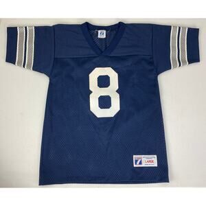 VTG 90s Youth Logo 7 USA Dallas Cowboys Troy Aikman #8 mesh football jersey, L